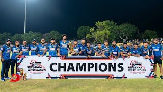 SRI LANKA BEAT WEST INDES 21 WITH EASE 3 MATCH T20 SERIES 2024 SERIES REVIEW [upl. by Jehial]