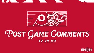 Patrick Kane Alex DeBrincat Derek Lalonde Post Game Comments  Dec 22 vs PHI [upl. by Madelin]