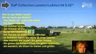 Deutschkurs A1 Lese und Hörtext zum Thema Wetter [upl. by Peterec]