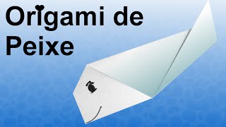 Como fazer origami de Peixe [upl. by Yeldnarb]