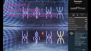 Remnant II Dark Horizon  How to get Genesis NEW BOW [upl. by Lleroj330]