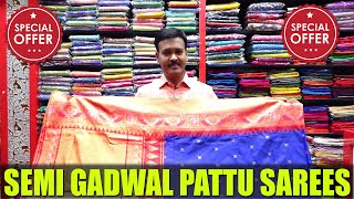 SEMI GADWAL PATTU SAREES  SUDHAKAR SILKS [upl. by Runstadler]