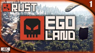 EGOLAND 1  EL INICIO DE EGOLAND  RUST Gameplay Español [upl. by Ayram]