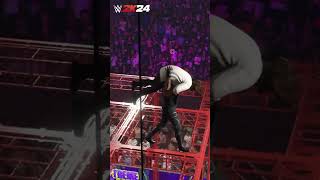 the undertaker and mick foley hell in a cell wwe2k24 wwe2k24 shorts [upl. by Eugnimod983]