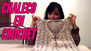 CÓMO TEJER UN CHALECO EN CROCHET O GANCHO 💗 💗 MUY FÁCIL Y RÁPIDO [upl. by Desta518]