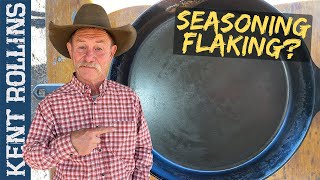 Cast Iron Seasoning Flaking  How to Fix Seasoning Flaking on Cast Iron [upl. by Tracay]