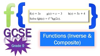 GCSE Inverse and Composite Functions [upl. by Enyalb]