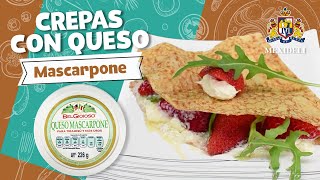 Crepas con Queso MASCARPONE [upl. by Burk401]