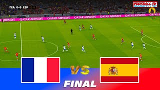 FRANCE vs SPAIN  Olympic Games 2024 Final  Full Match All Goals  PES 21 Game Simulation [upl. by Najib416]