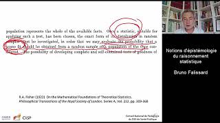 Épistémologie du raisonnement statistique [upl. by Selrahcnhoj189]
