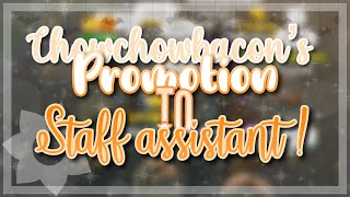 chowchowbacons promotion to Staff Assistant at Teethyz Dentist  Roblox [upl. by Reena]