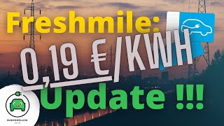 Freshmile Neuerung  Günstiges öffentliches Laden für 019 €kWh  Ohne Abo und Tarif in 2022 [upl. by Darrill]