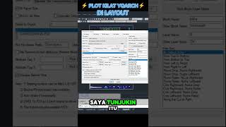 Plot Di Layout Dengan Cepat ars autocad autocadbahasaindonesia yqarch [upl. by Elvyn]