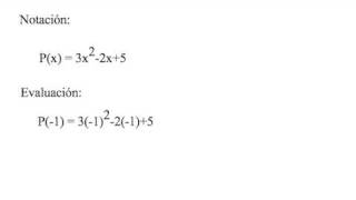 polinomios introduccion y evaluacion [upl. by Amaerd]