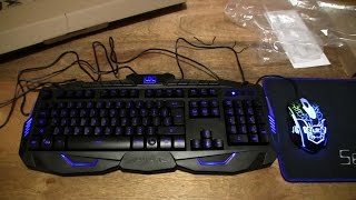 MFTEK Gaming Keyboard and Mouse Combo Set [upl. by Hillier988]