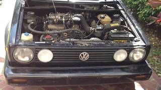 VW Cabriolet 1992 MK1 Engine running [upl. by Dari288]