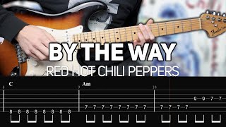 Red Hot Chili Peppers  By The Way Guitar lesson with TAB  Slane Castle Outro [upl. by Geilich]