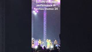 IIT Roorkees Thomso Fest 2024 Sunidhi Chauhan surprised fans by performing the Hindi theme song [upl. by Gilbart]