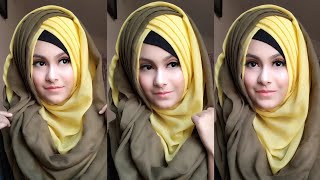 Criss Cross Hijab Tutorial for Pohela Falgun  পহেলা ফাল্গুন হিজাব টিউটোরিয়াল  Noshin Nower ❤ [upl. by Sisak]