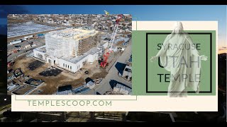 Syracuse Utah Temple on a winter day by drone on January 26 2024 [upl. by Meeharb627]