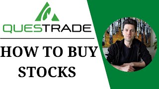 How to BUY STOCKS on QUESTRADE  Simple stepbystep [upl. by Meneau937]