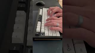 Monsgeek M1  Cherry Clear Top New Nixies  POM  Typing Test [upl. by Cower5]