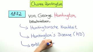 CHOREA HUNTINGTON  SYMPTOME UND VERERBUNG  Biologie  Genetik und Entwicklungsbiologie [upl. by Aleibarg]