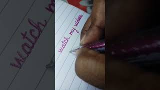 how should write neat handwriting  Cursive handwritingshortsvideo [upl. by Tedie]