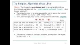 Lecture 4 part 1 The Simplex Algorithm [upl. by Malim269]