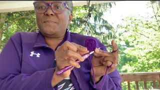 😃🧶💜 crochet with me  crochet along Pt 1 crochetwithmegranny [upl. by Marissa389]