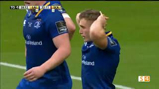 EPIC JORDAN LARMOUR TRY  LEINSTER V SCARLETS  2018 UNITED RUGBY CHAMPIONSHIP FINAL [upl. by Phalan]