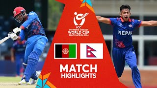 India v USA  Match Highlights  U19 CWC 2024 [upl. by Cilurzo]