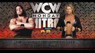 WCW NITRO 57 The Giant v Dolph Ziggler [upl. by Ciredec134]