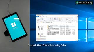 Fix FAP LOCK ERROR on samsung Device  How to flash Offical Rom samsung Tab A [upl. by Ilahsiav181]