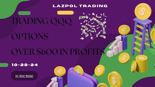 Options Day Trading 600 Profit on QQQ [upl. by Ettelegna]