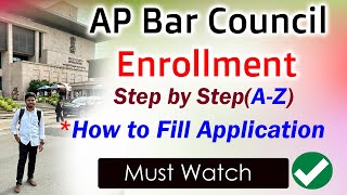 AP Bar Council Enrollment ProcessStepbystep 2024 [upl. by Mozza612]