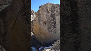 Nina Williams gets first female ascent of Buttermilks highball bouldering highball [upl. by Eednak]