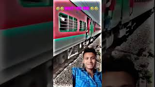 Train line cross 3 Man 😱😲👍sahnooralom train reaction railway viralvideos youtube [upl. by Aiasi]