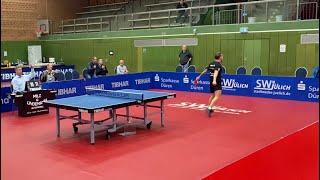 3 Bundesliga  TTC indeland Jülich  TTC 1957 Lampertheim  Highlights [upl. by Lyrahc]