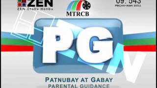 MTRCB TV Rating Classification Rated PG [upl. by Can]