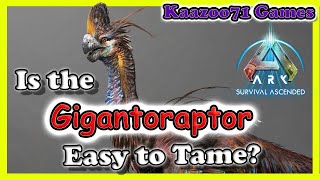 Is Gigantoraptor an Easy Tame  Ark Survival Ascended 💥 [upl. by Eiramanin722]