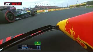 Lewis Hamilton blocked Sergio Perez Dutch GP 2024 Q1 [upl. by Atinev]