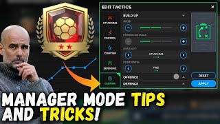 BEST MANAGER MODE TACTICS TIPS AND TRICKS TO REACH FC CHAMPS IN MANAGER MODE FC MOBILE 24 [upl. by Rabelais]