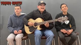 grupo de amigos ciegos cantando toro encartado de ariel camacho  impresionante 🫢🫡 [upl. by Bowden]