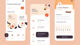 Best 20 Example UIUX Design For Mobile App  UIUX Animation Design [upl. by Sinnylg35]