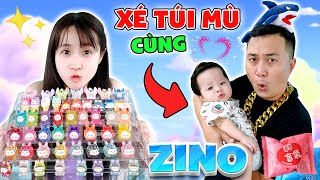 Chị Vê Xé 50 Túi Mù Cùng Con Trai Zino 🧡Unbox Blind Bag💛  Vê Vê Channel [upl. by Ahsiem]