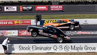 NHRA Stock 52723  Maple Grove Raceway Q3 Saturday  North East Division 1 [upl. by Oleusnoc]