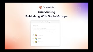 Introducing New Social Publishing Groups [upl. by Fredenburg488]