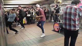 the coolest saxophone subway band ever [upl. by Esinereb]