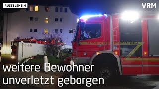 Rüsselsheim Frau bei Wohnungsbrand schwer verletzt [upl. by Torrence]